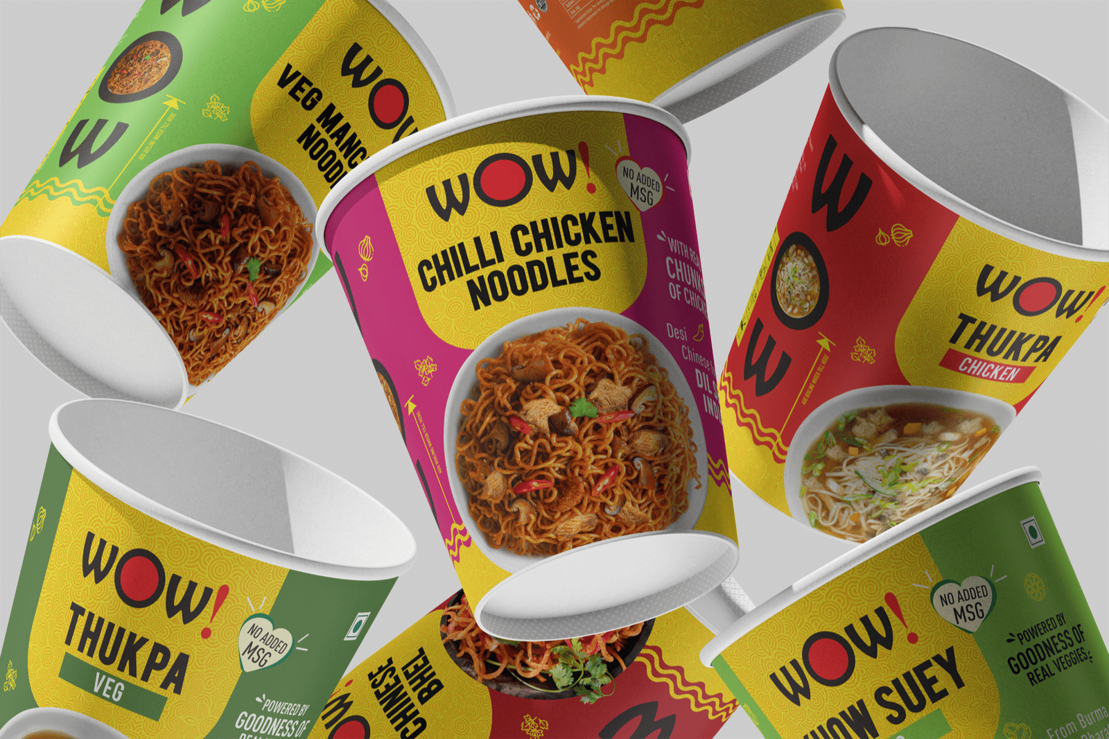 WOW Noodles packaging range by Aaira Mittal